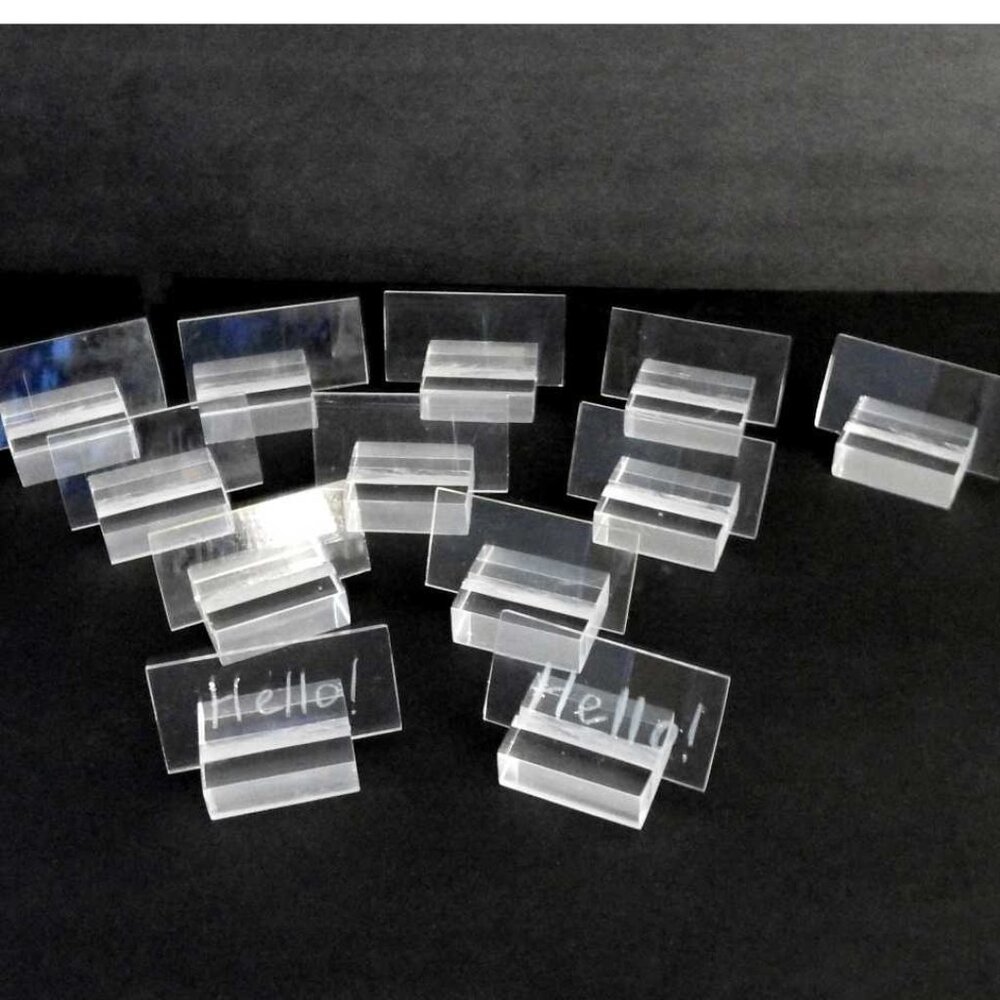Vintage Acrylic Name Place Holders Set of 12 Two's Company